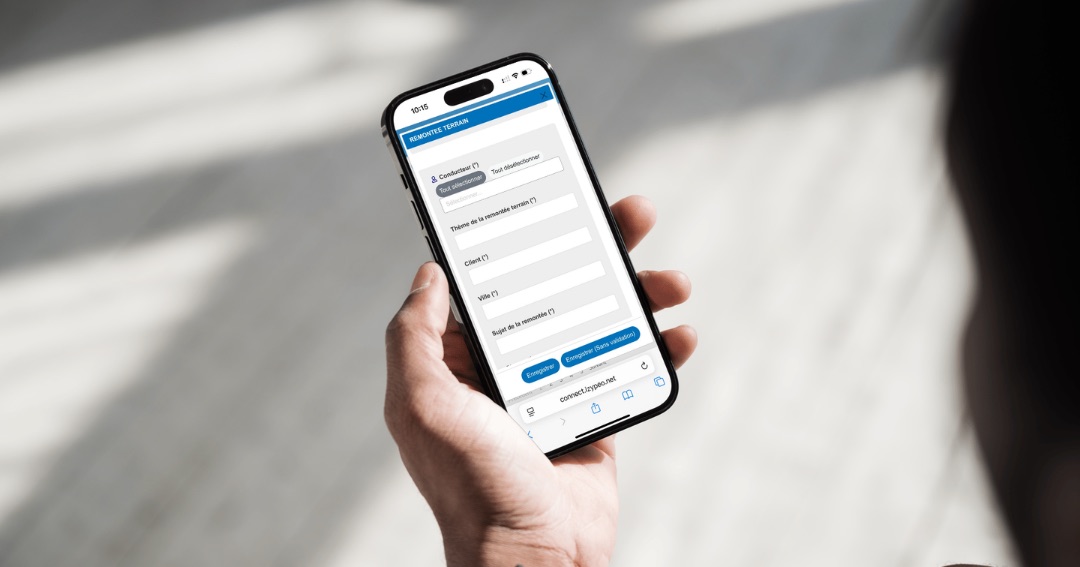 Saisie d’une remontée terrain QHSE sur mobile avec le logiciel Izypeo
